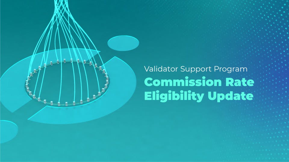 Following updates to ICON's Economic Policy, only validators with a commission rate under 15% will qualify for the Validator Support Program from April 23. Adjustments may happen based on market conditions.